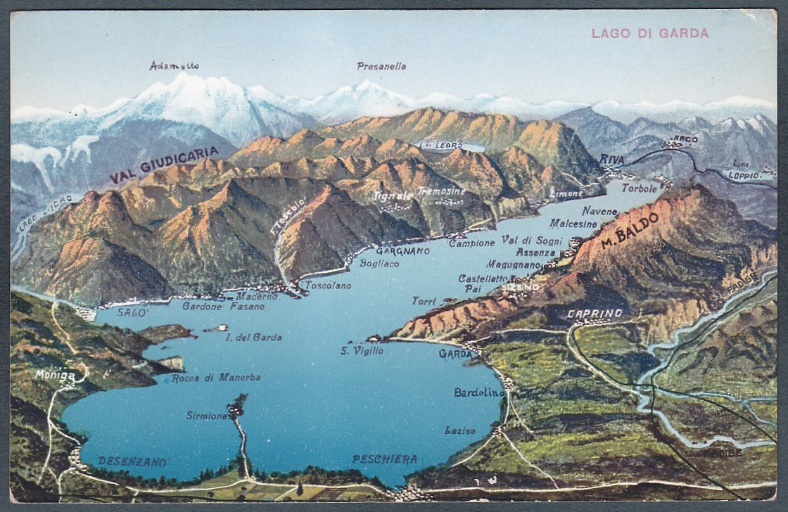 Topografia Sintetica Del Lago Di Garda Estensione E