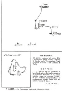 antichi originari di garda area di pesca 