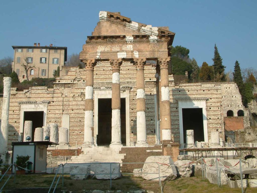 Il  Tempio Capitolino a Brescia nella antica Brixia romana