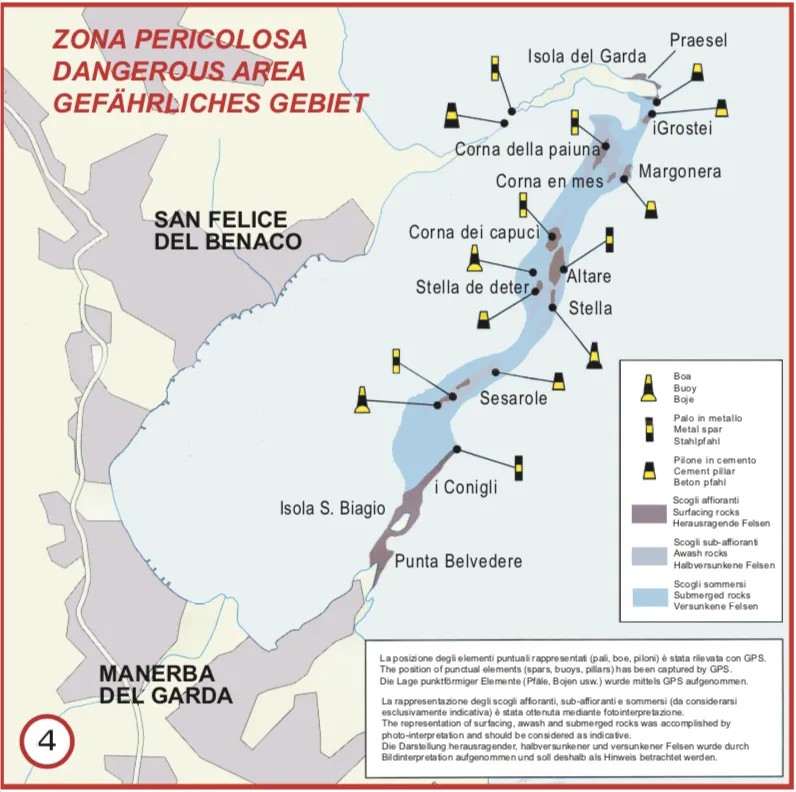 pericoli navigazione del Garda